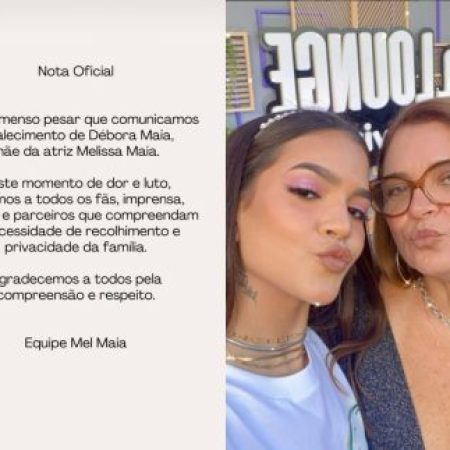 Mel Maia se pronuncia após notícia do falecimento da mãe da atriz. Leia nota