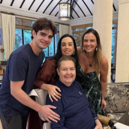 “Dia do meu herói”: filho de Faustão mostra momento em família no aniversário do pai