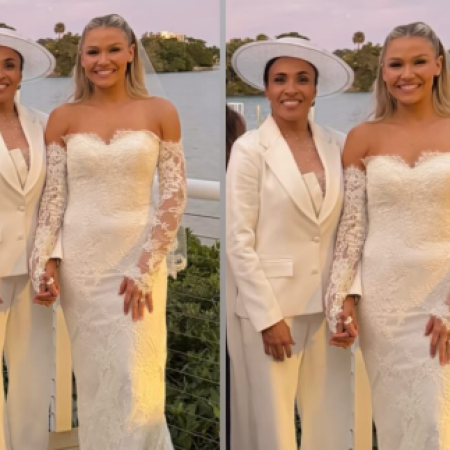 Marta se casa com Carrie Lawrence em cerimônia nos Estados Unidos