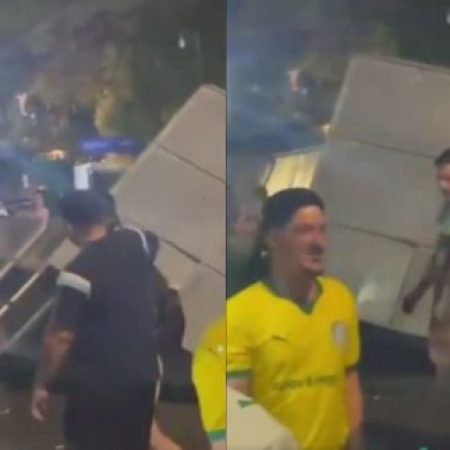 Palmeirenses destroem estrutura montada no Allianz Parque após derrota para o Flamengo