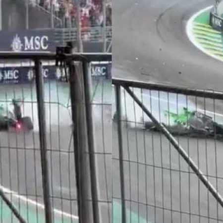 Gabriel Bortoleto sai ileso após forte batida durante corrida em Interlagos