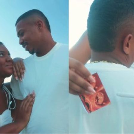 Raquel Brito anuncia gravidez e Davi Brito reage: “Você disse que eu ia ser o 1º!”