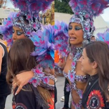 O “corre, corre” de Sabrina Sato termina em lágrimas após atraso para a Gaviões