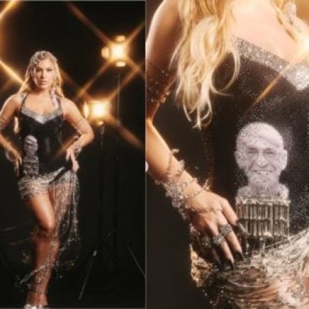 Grávida, Lore Improta marca presença em ensaio da Viradouro: “Especial demais”