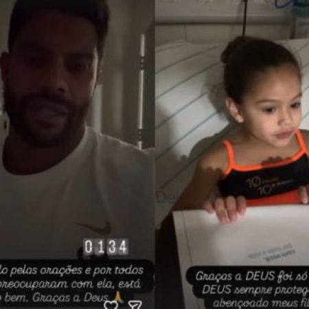 Filha do jogador Hulk é internada às pressas após reação alérgica grave