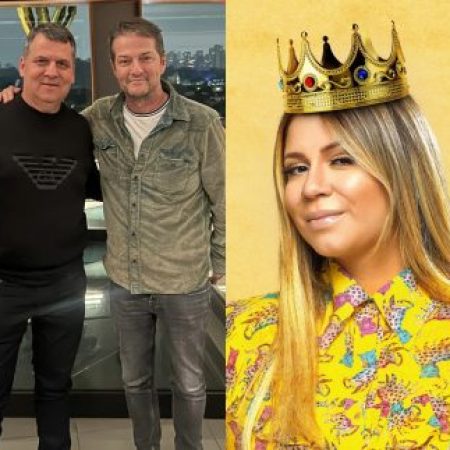 Wander Oliveira se emociona em encontro com Marcelo Serrado, que o interpretará no filme “Marília”