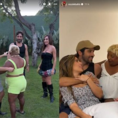 Wanessa Camargo assume namoro com Bruno Bevan em visita à casa de Nicole Bahls