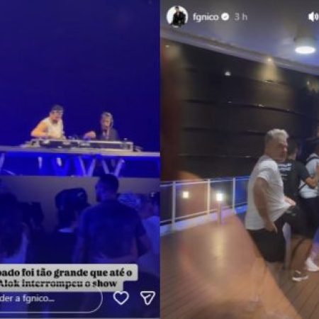 Ventania, tempestade e correria: show de Alok é interrompido em cruzeiro