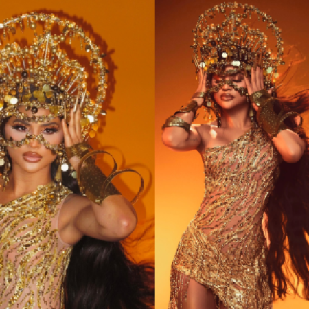 Mileide Mihaile recupera coroa e volta ao posto de rainha de bateria da Unidos da Tijuca