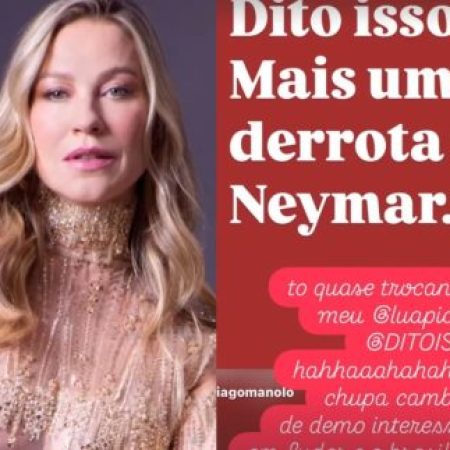 Luana Piovani volta a alfinetar Neymar após resultado de eleição presidencial: “mais uma derrota”